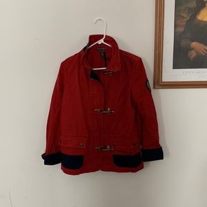 VTG Ralph Lauren Nautical Military Jacket with Incredible Brass Snaps